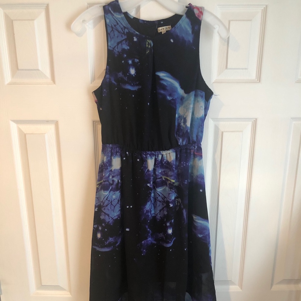 Live 4 Truth, galaxy colored dress, size Medium, worn but good condition